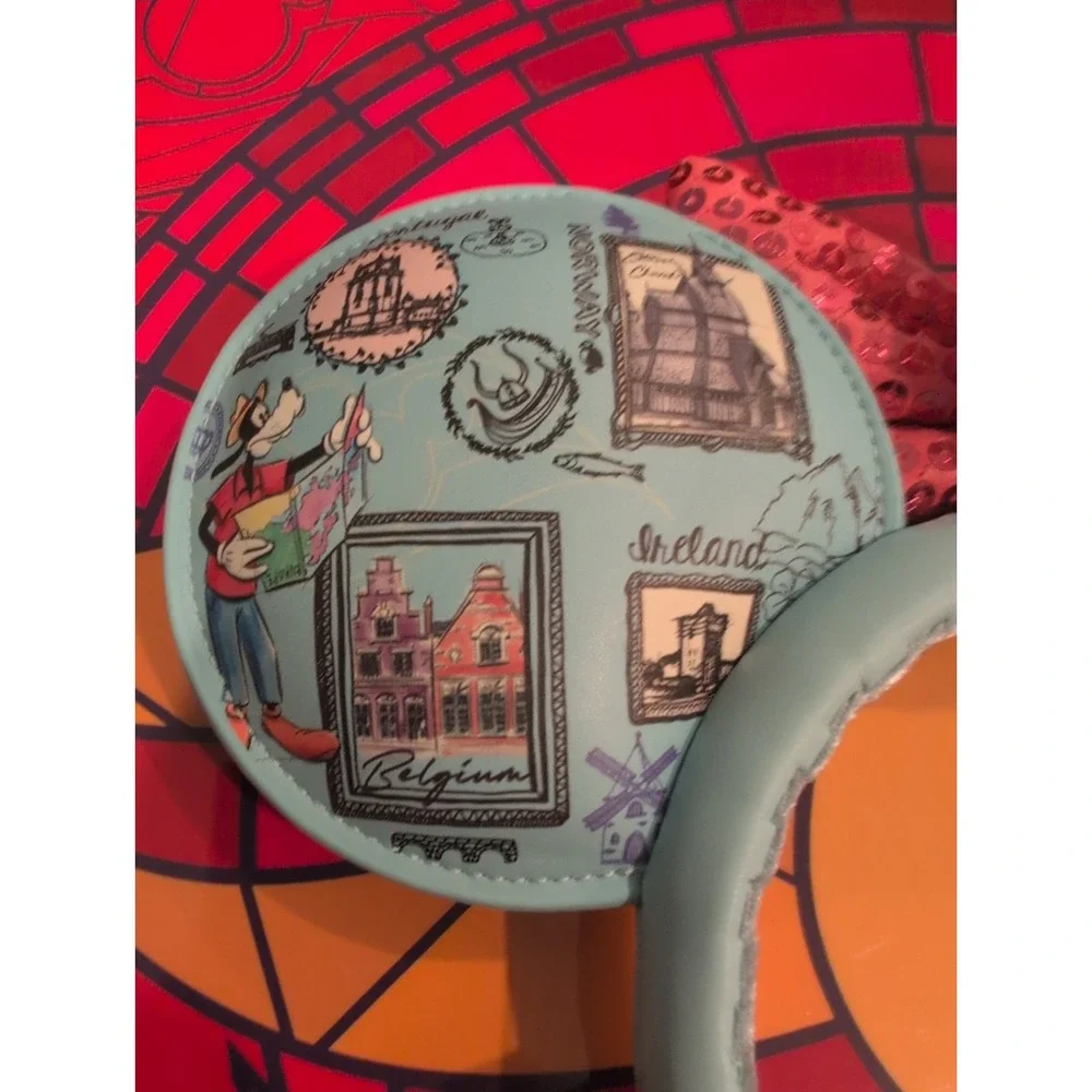 DCL Disney Cruise Line Mickey & Minnie Mouse Europe Ears Headband Authentic NEW